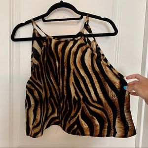 LSU Tiger print game day shirt